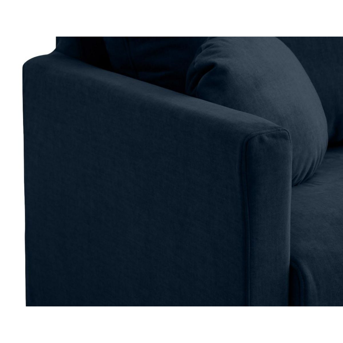 LISA DESIGN Serena - canapé droit déhoussable 3 places en velours