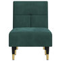 Voir la diapositive 4 : VIDAXL Chaise longue vert fonce velours