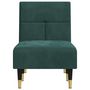 Voir la diapositive 4 : VIDAXL Chaise longue vert fonce velours