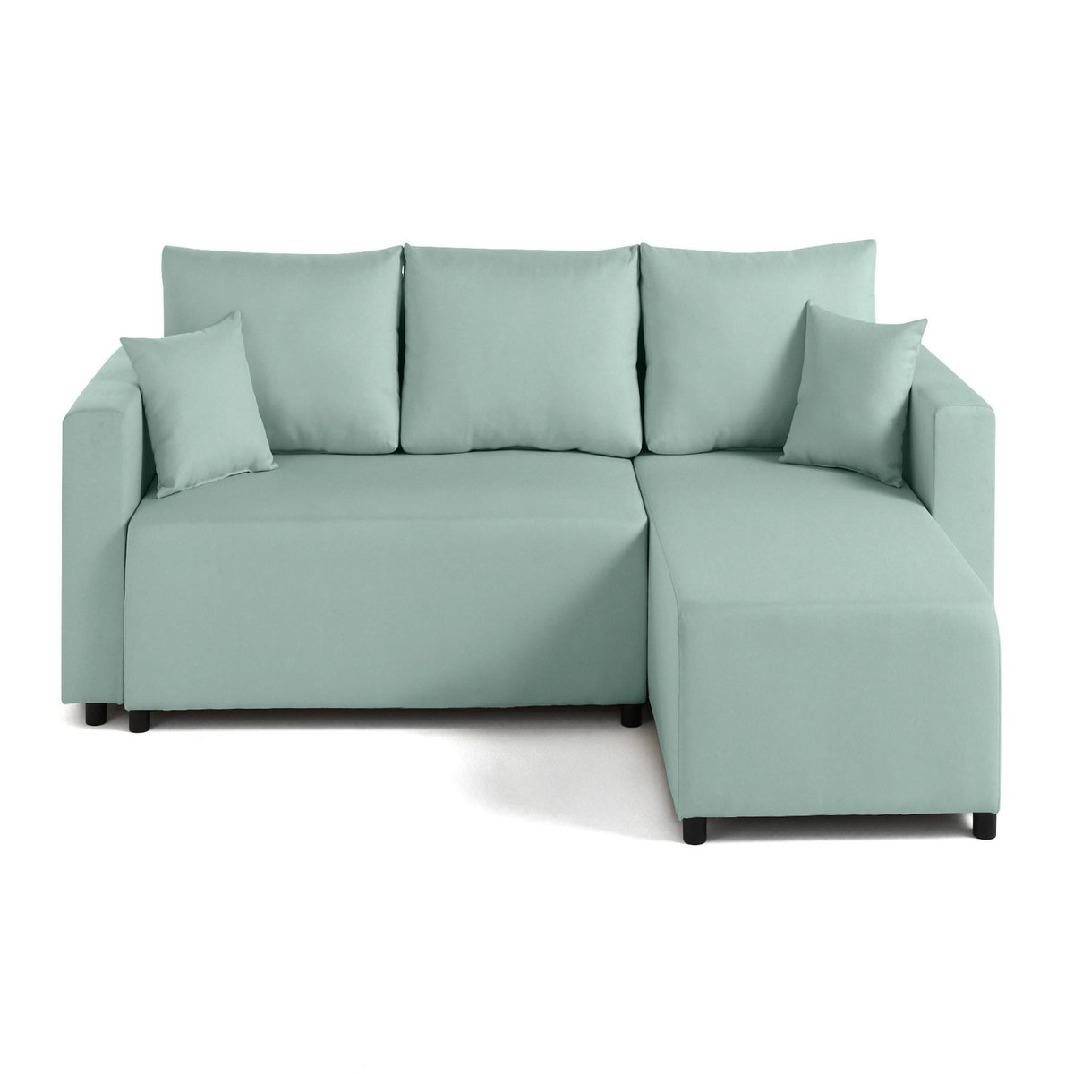BEST MOBILIER Regala - canapé d'angle réversible - 4 places - convertible avec coffre - en tissu