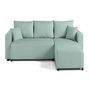 Voir la diapositive 1 : BEST MOBILIER Regala - canapé d'angle réversible - 4 places - convertible avec coffre - en tissu