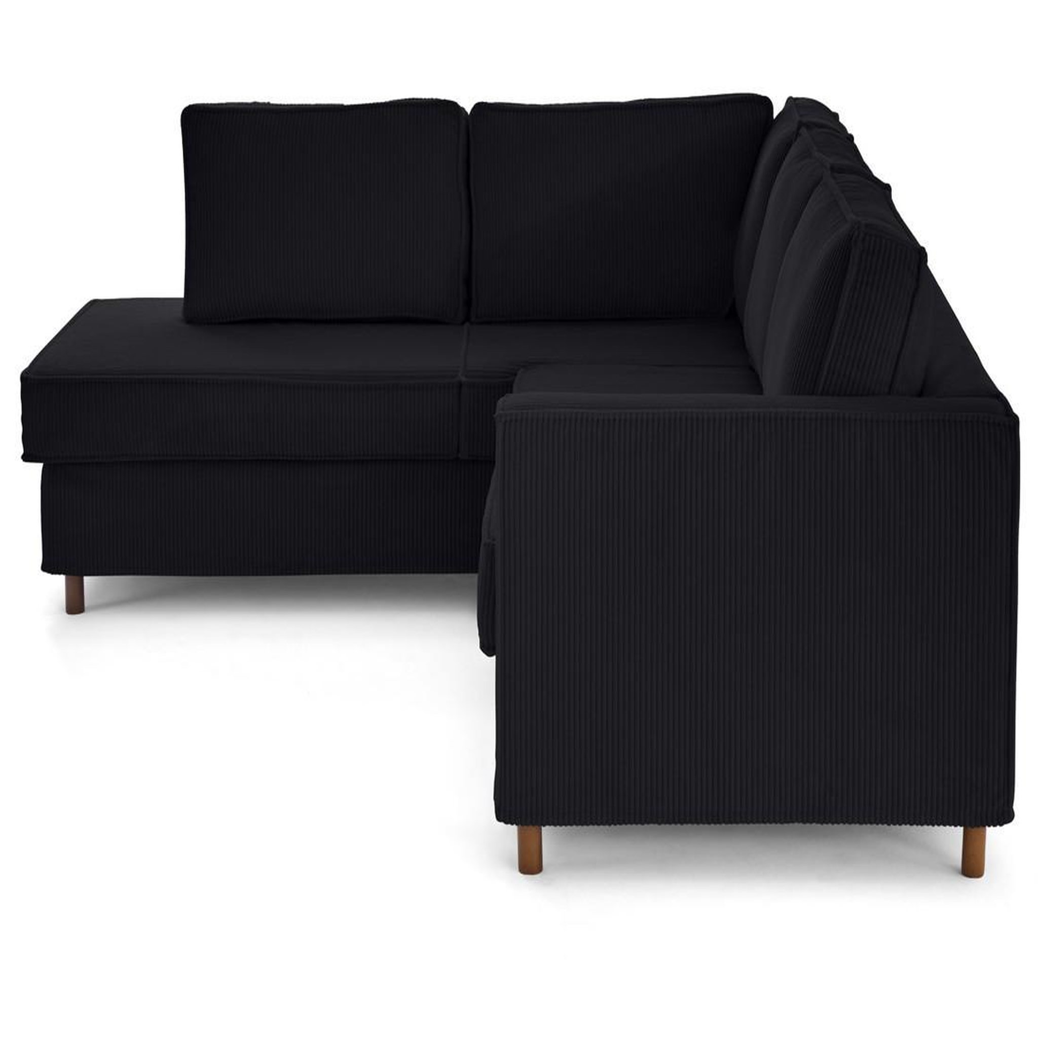 Voir la diapositive 5 : LISA DESIGN Jake - canapé déhoussable d'angle gauche 5 places en velours côtelé