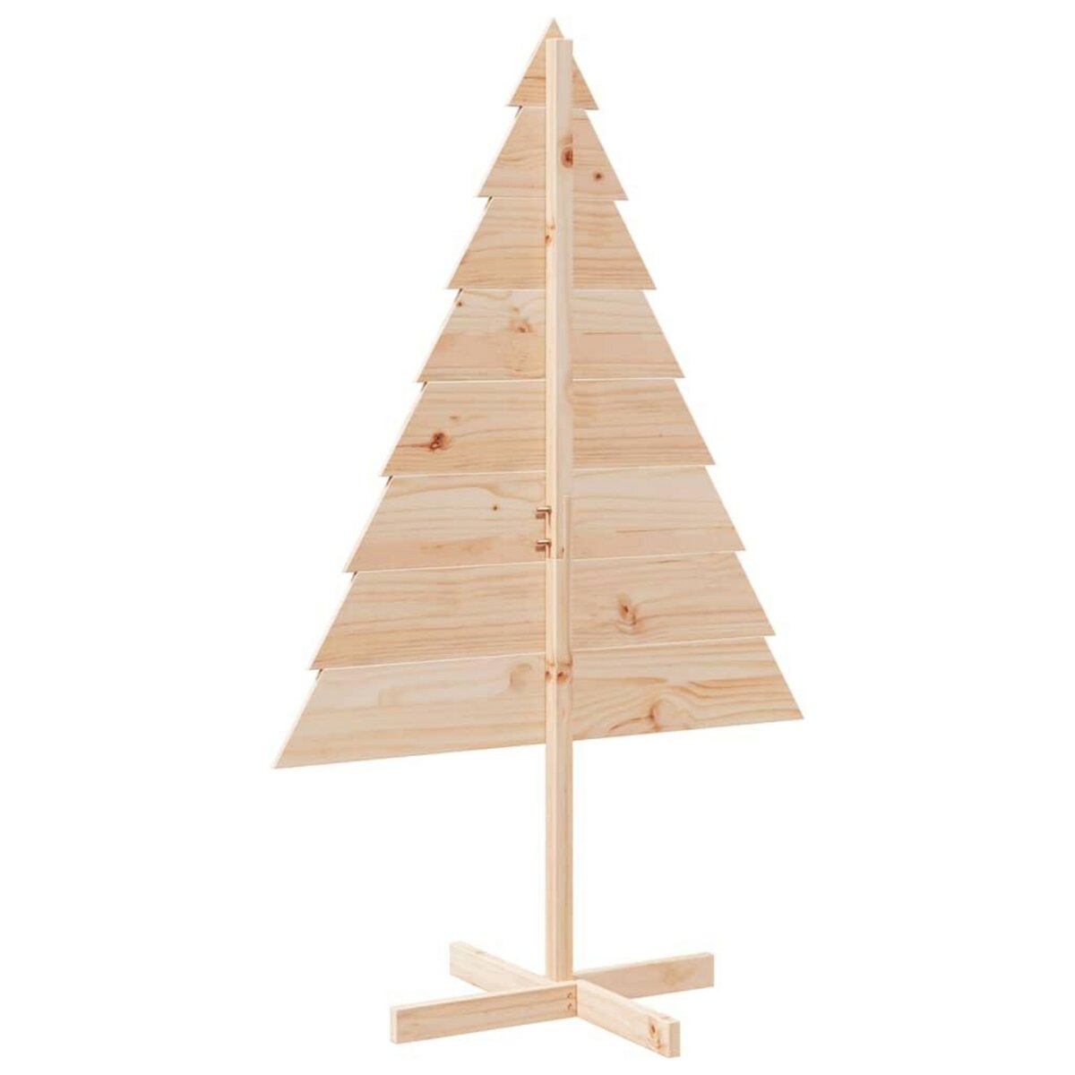 VIDAXL Arbre de Noël en bois pour decoration 150 cm bois massif