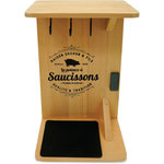 Support pour saucisson bois et métal