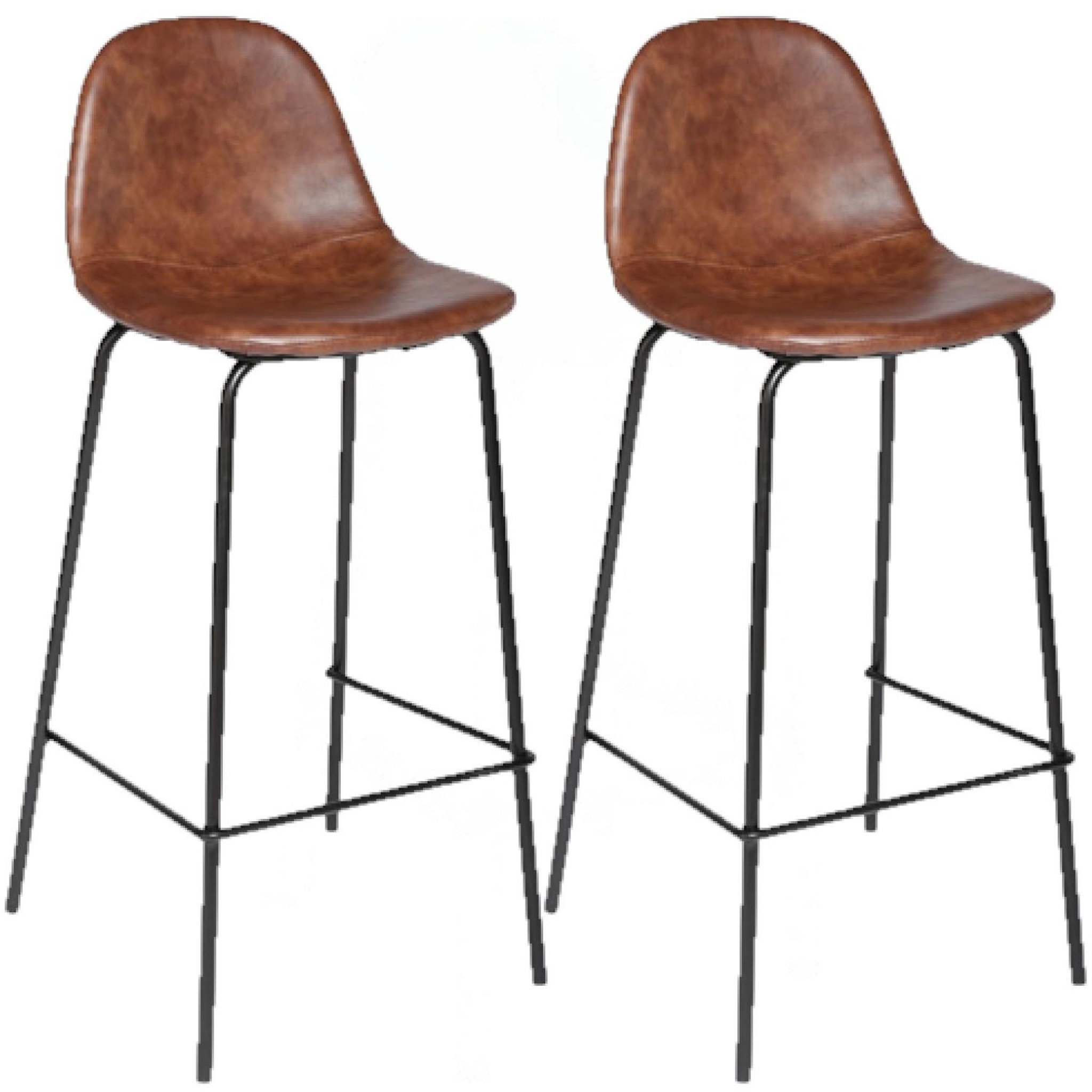 Voir la diapositive 1 : TOILINUX Lot de 2 chaises de bar vladi