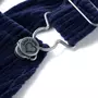 VIDAXL Robe salopette pour enfants velours cotele bleu marine 140