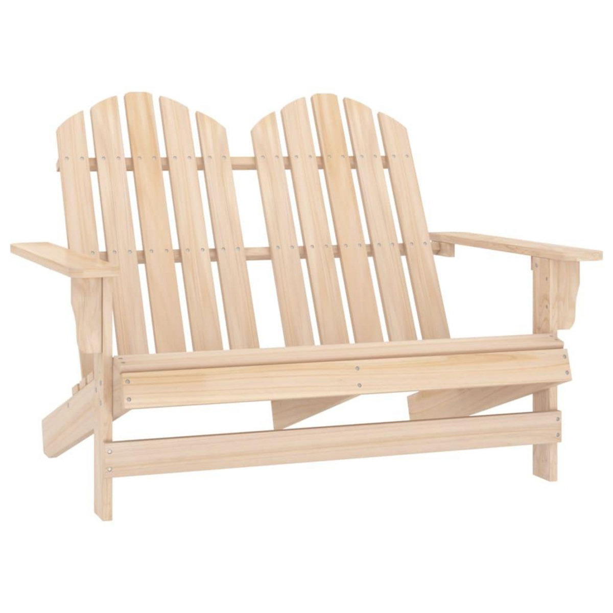 VIDAXL Chaise de jardin Adirondack 2 places bois de sapin massif