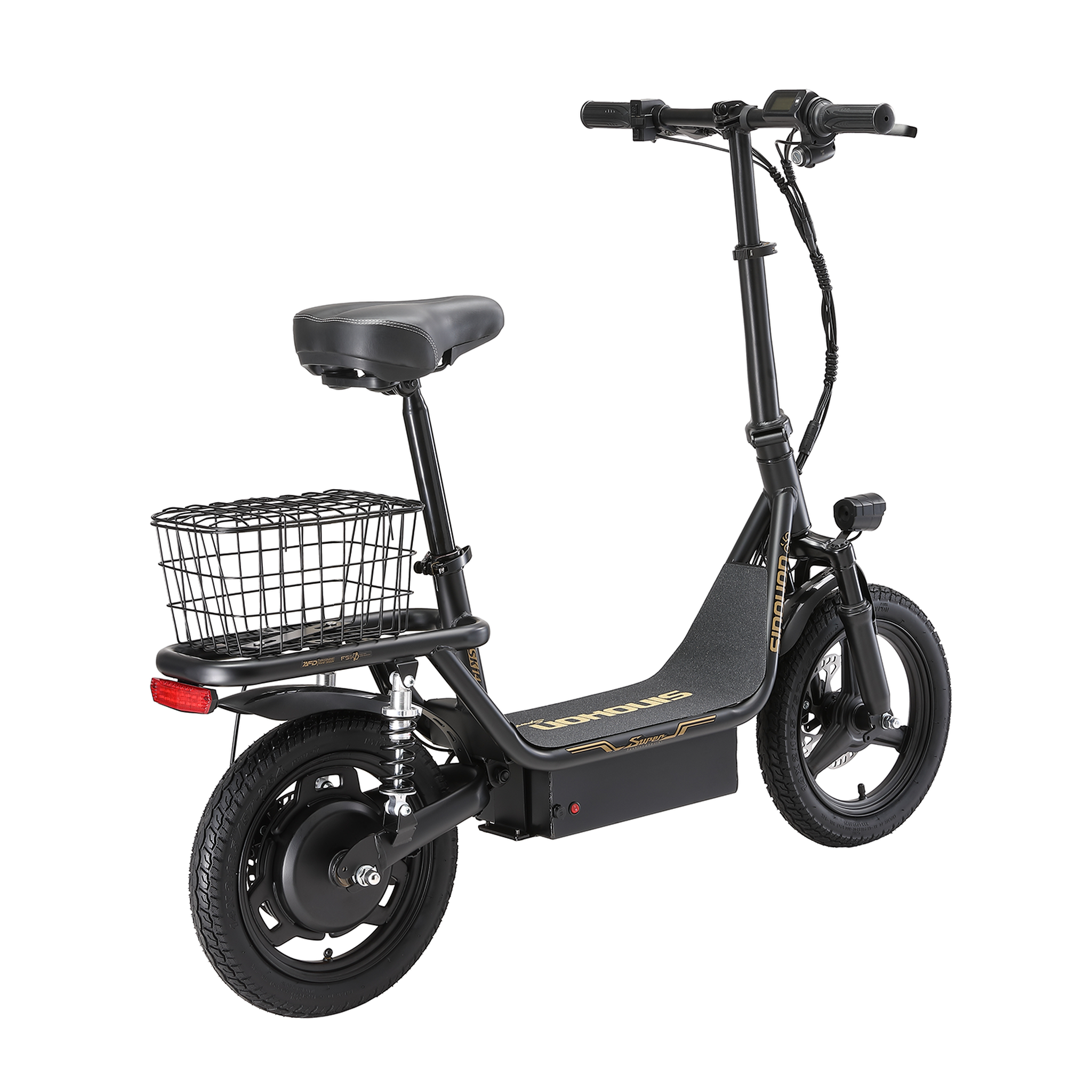 Voir la diapositive 5 : SINOHON Trottinette électrique sinohon sk14, urbain 14 po avec suspension, noir