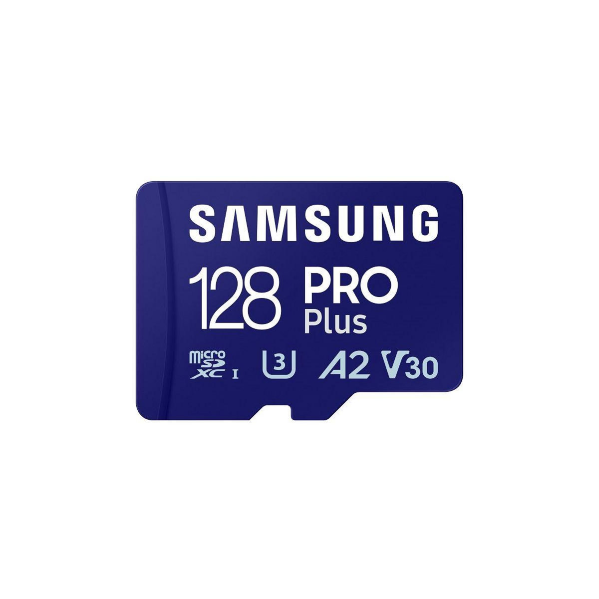 Samsung Carte Micro SD 128 Go Pro Plus avec adaptateur SD
