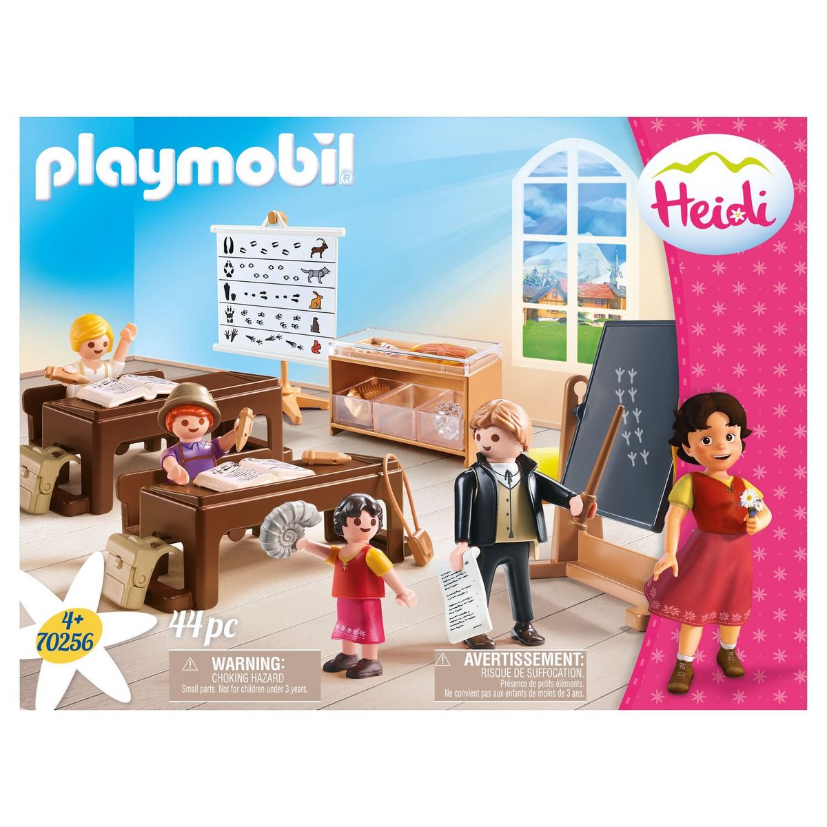 PLAYMOBIL 70256 - Heidi - Salle de classe à Dörfli