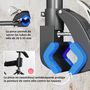 Voir la diapositive 6 : HOMCOM Support de réparation de vélo réglable - pied d'atelier vélo - pince pivotante 360° - charge max. 25 Kg - noir bleu
