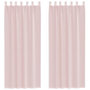 Voir la diapositive 2 : VIDAXL Rideaux en voile avec passe-tringles 2 pcs rose clair