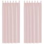 Voir la diapositive 2 : VIDAXL Rideaux en voile avec passe-tringles 2 pcs rose clair