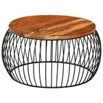 VIDAXL Table basse Ø68 cm Bois de recuperation solide