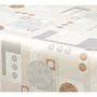 Voir la diapositive 3 : HABITABLE Nappe en toile cirée rectangulaire Alma - 140 x 200 cm - Ecru