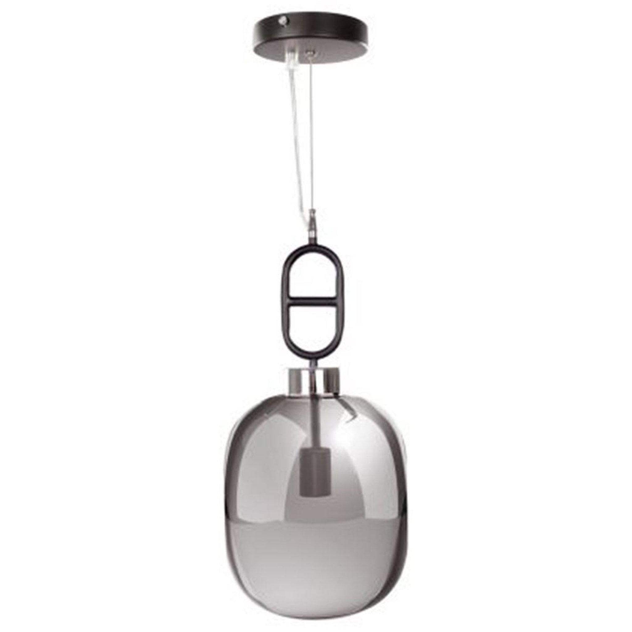 Paris Prix Lampe suspension design  calai  25cm gris & noir