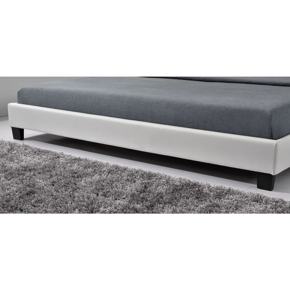 Lit avec tête de lit et sommier à lattes 140x190 cm MARTIN