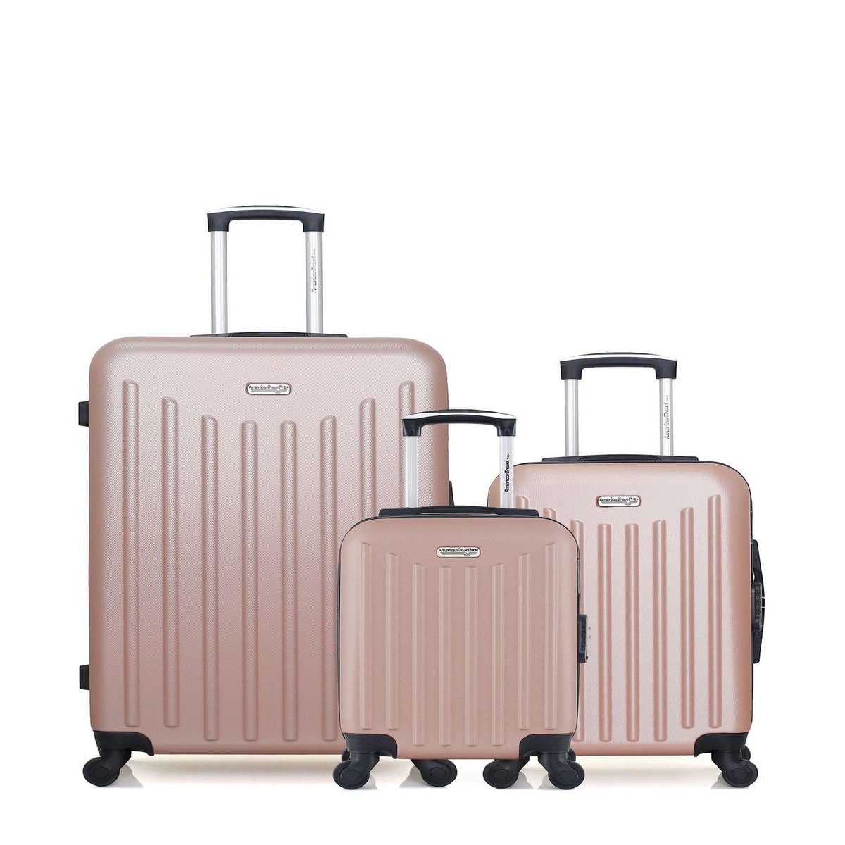 AMERICAN TRAVEL AMERICAN TRAVEL - LOT DE 3 - Valises grand format, cabine et cabine XXS BROOKLYN