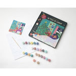 LA TOILE DE L'AVENT. 24 JOURS AVANT NOEL. COFFRET AVEC 24 PEINTURES DONT 1 DOREE , + 1 TABLEAU TOILE, 1 PINCEAU ET 1 FEUILLET GUIDE DU PEINTRE, Mathou