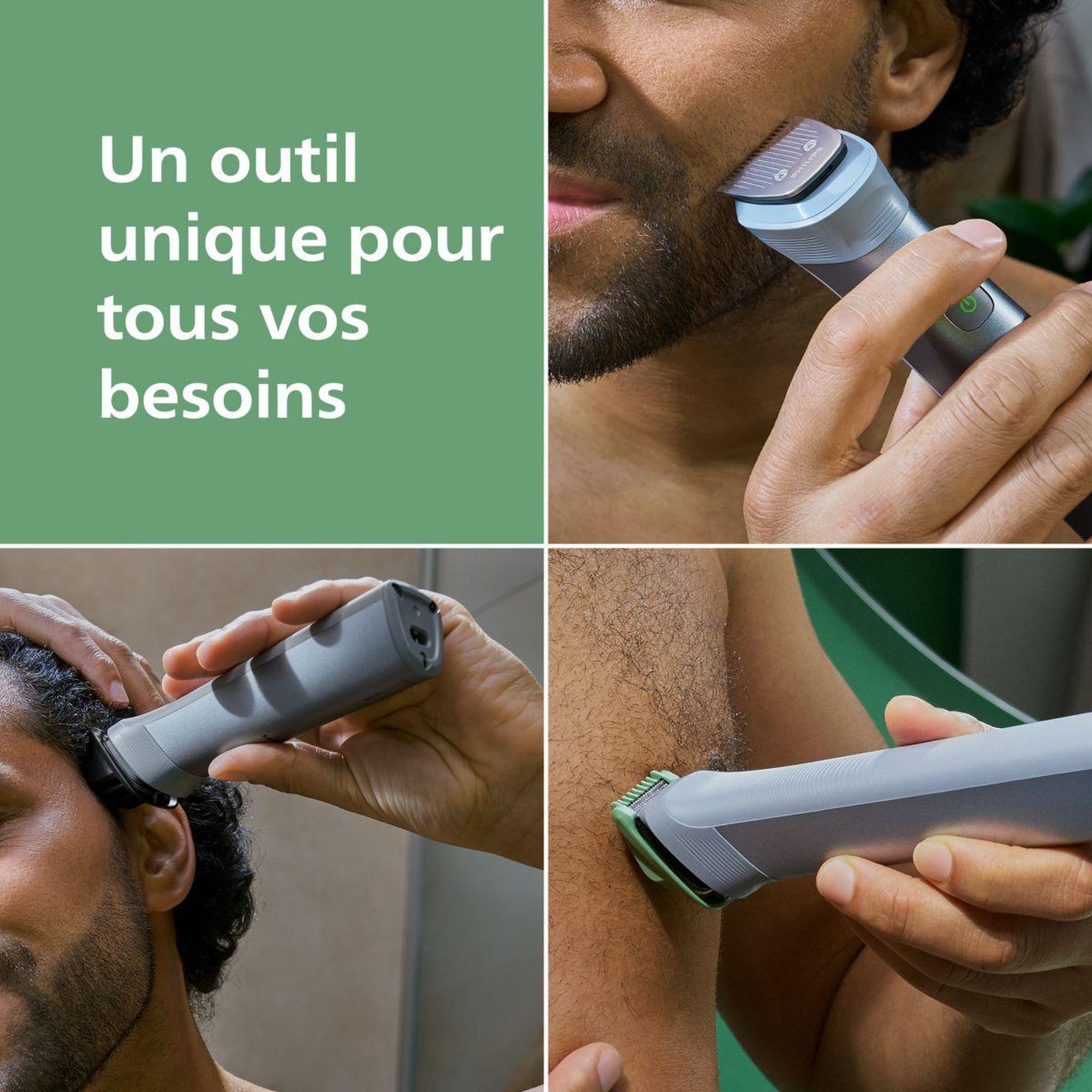 Voir la diapositive 3 : Philips Tondeuse corps mg5931/15 series 5000,  13 hauteurs de coupe, précision 0,5 mm, autonomie 120 mn