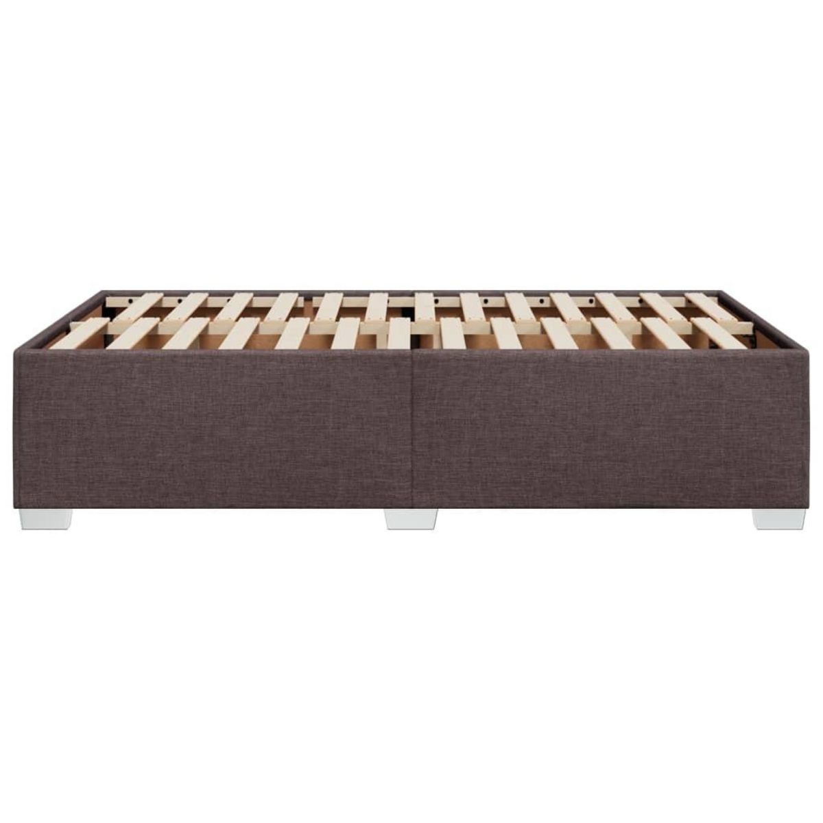 VIDAXL Cadre de lit sans matelas marron fonce 120x190 cm tissu