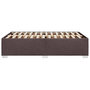 Voir la diapositive 5 : VIDAXL Cadre de lit sans matelas marron fonce 120x190 cm tissu