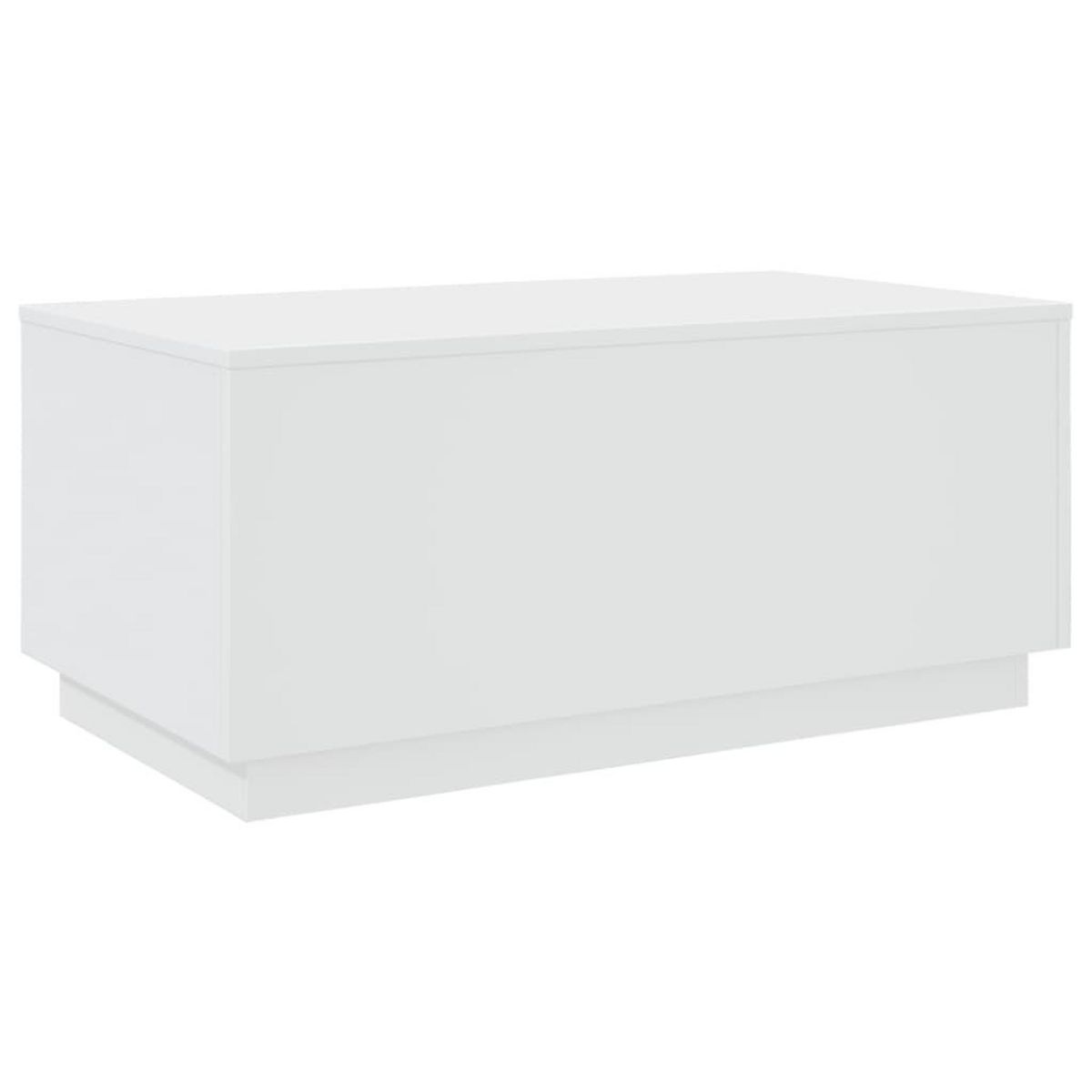VIDAXL Table basse avec lumieres LED blanc 90x50x40 cm