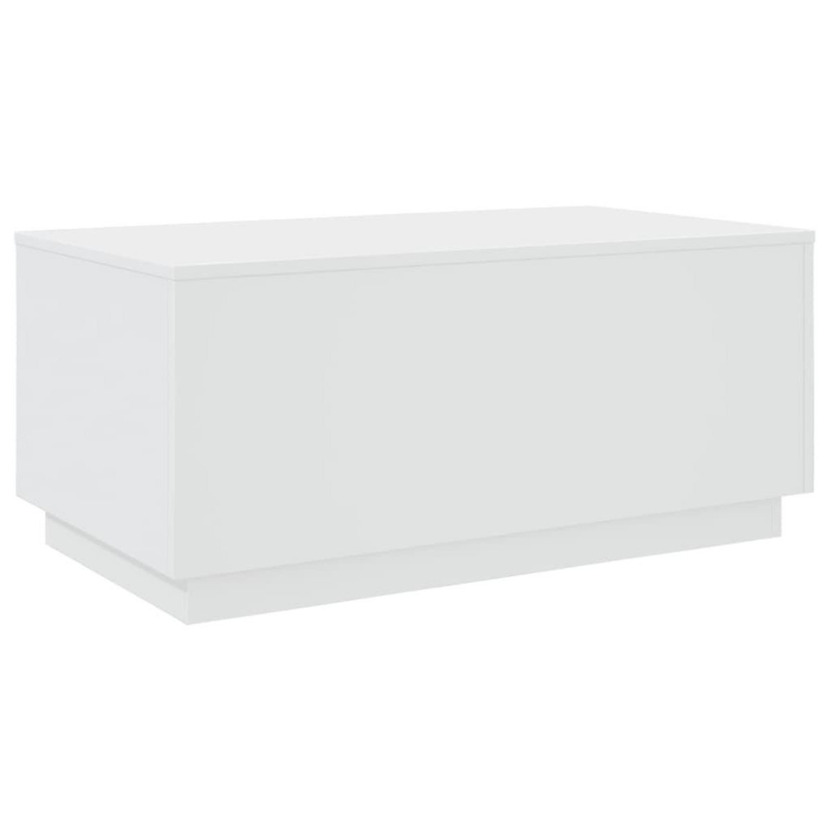 VIDAXL Table basse avec lumieres LED blanc 90x50x40 cm