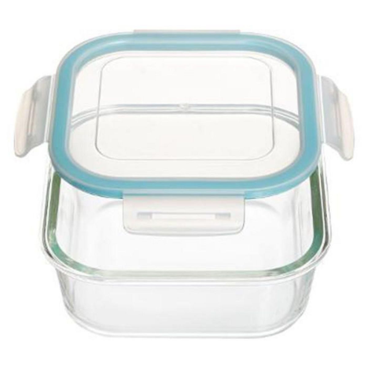 FIVE Lot de 3 Boîtes de Conservation Carrées  Clipeat  18cm Bleu