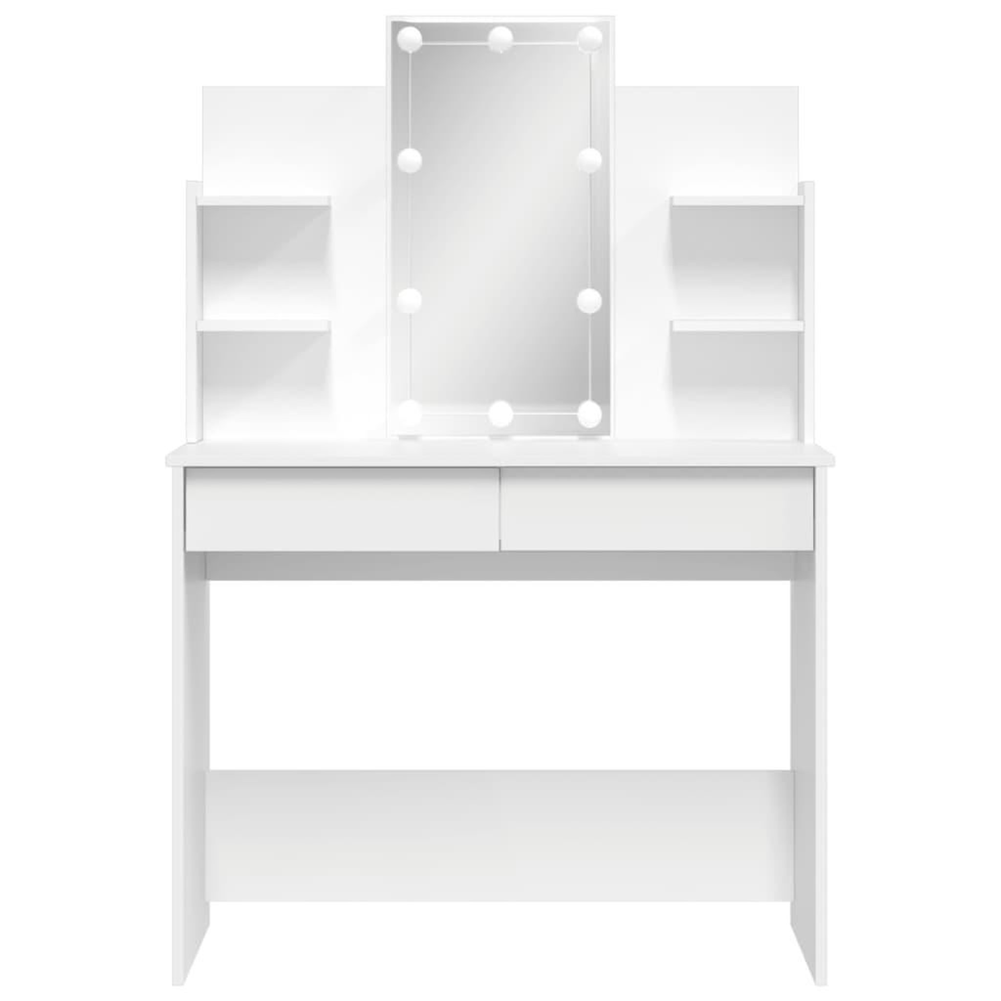 Voir la diapositive 5 : VIDAXL Coiffeuse avec lumieres LED blanc 96x40x142 cm