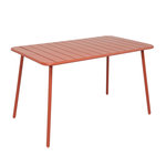CONCEPT USINE Table salon de jardin repas 4 à 6 places 120x70cm terracotta BERGAME