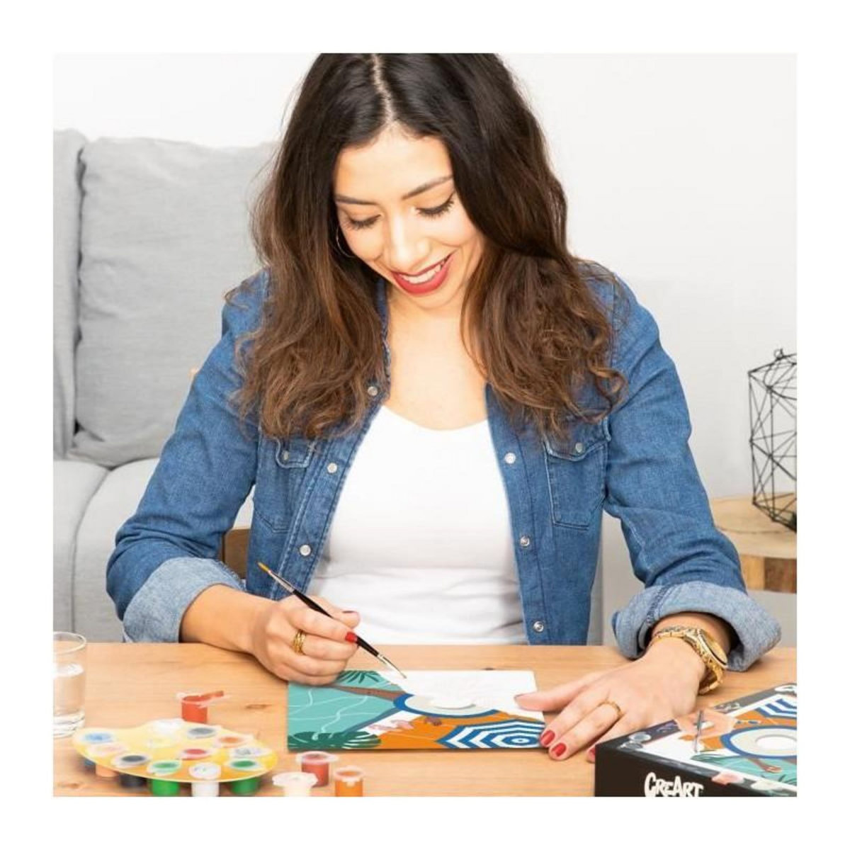 RAVENSBURGER CreArt 24x30 cm Pool Time, Adulte, Peinture par numéros, 25523, Ravensburger