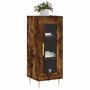 Voir la diapositive 3 : VIDAXL Buffet Chene fume 34,5x34x90 cm Bois d'ingenierie