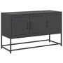 Voir la diapositive 2 : VIDAXL Meuble TV noir 100,5x39x60,5 cm acier