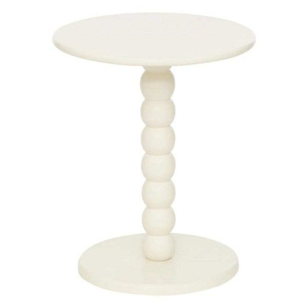 ATMOSPHERA Table d'Appoint Design  Chamlo  46cm Ivoire