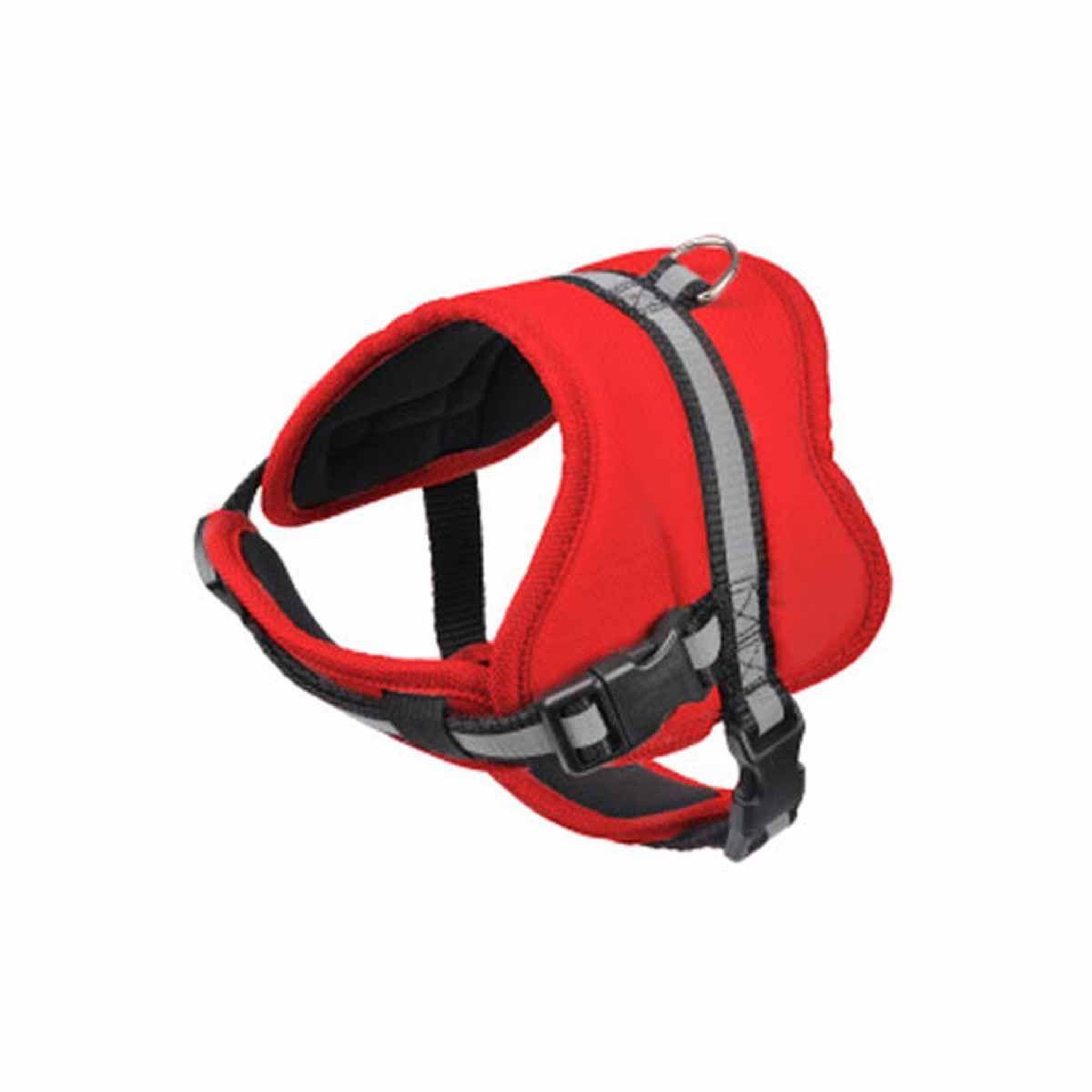 Voir la diapositive 2 : HOMEA Harnais réglable confort  essentiel  33-45cm rouge