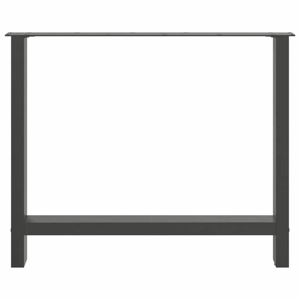 VIDAXL Pieds de table basse anthracite 2 pcs 90x(72-73) cm acier