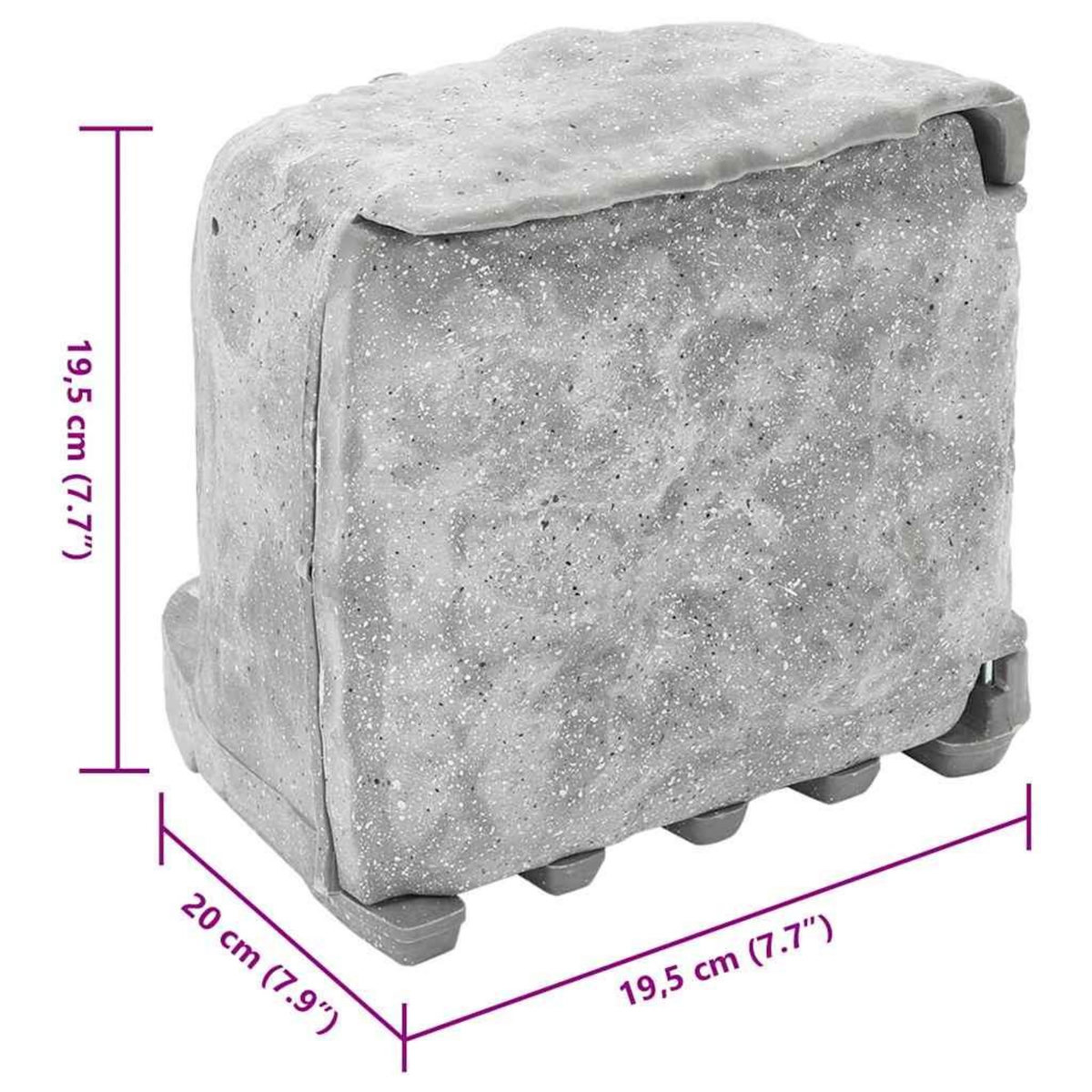 VIDAXL Prise d'exterieur avec piquet et capteur de lumiere a 4 voies