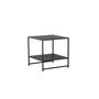 Voir la diapositive 3 : Paris Prix Table d'Appoint Avec Étagère  Staal  50cm Noir