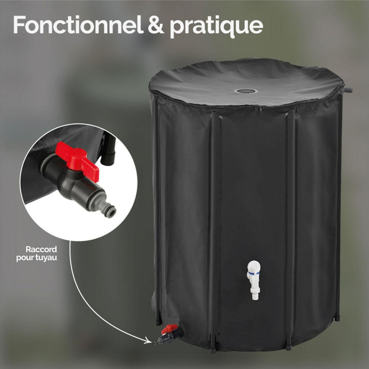 LINXOR Raccord, connecteur de tuyau pour récupérateur d'eau de pluie