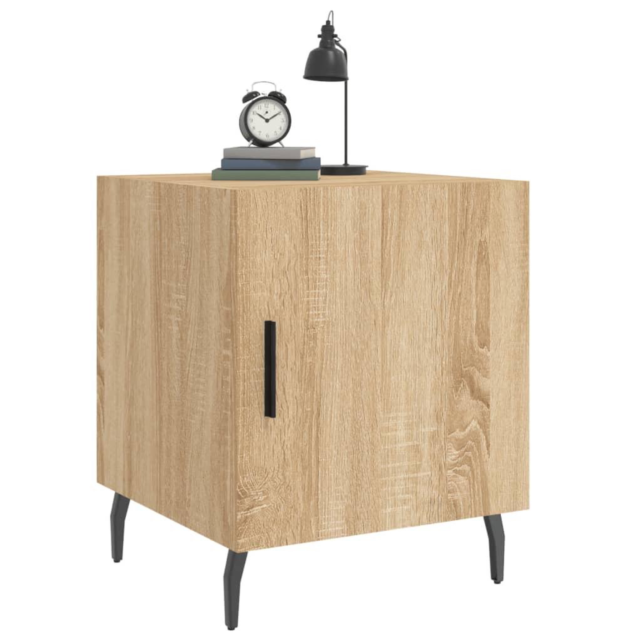 Voir la diapositive 4 : VIDAXL Tables de chevet 2 pcs chene sonoma 40x40x50 cm bois ingenierie