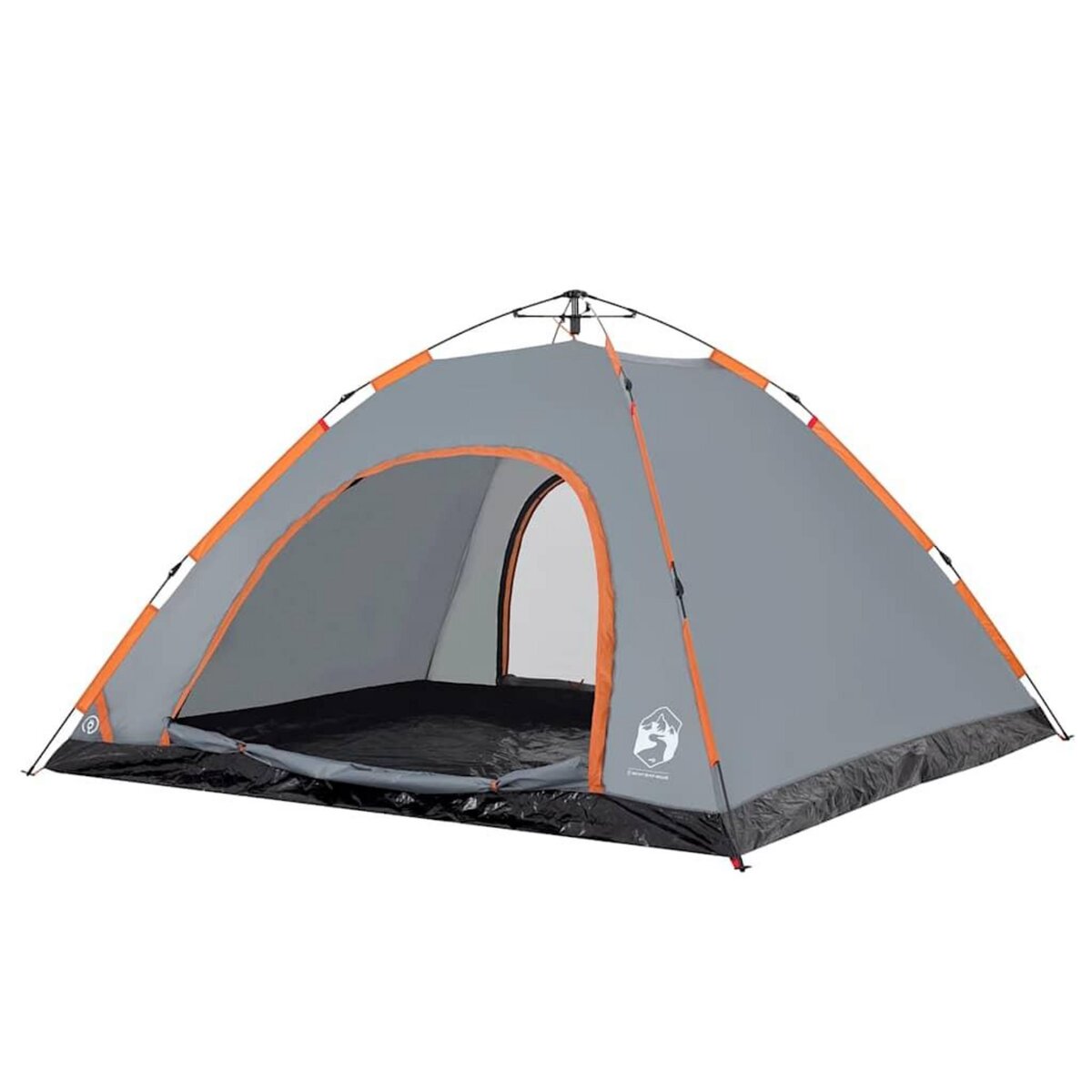 VIDAXL Tente de camping 5 personnes gris et orange liberation rapide