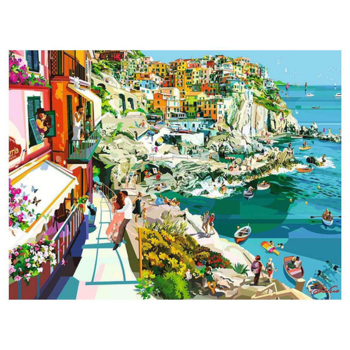 RAVENSBURGER Puzzle 1500 pieces Romance aux Cinque Terre