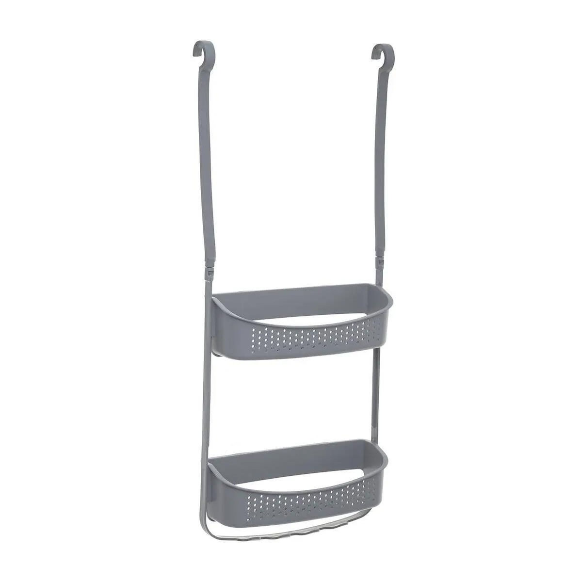 FIVE Support de Douche 2 Paniers  Souple  70cm Gris