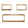 Voir la diapositive 2 : VIDAXL Ensemble d'etagere cube 3 pcs bois solide de manguier