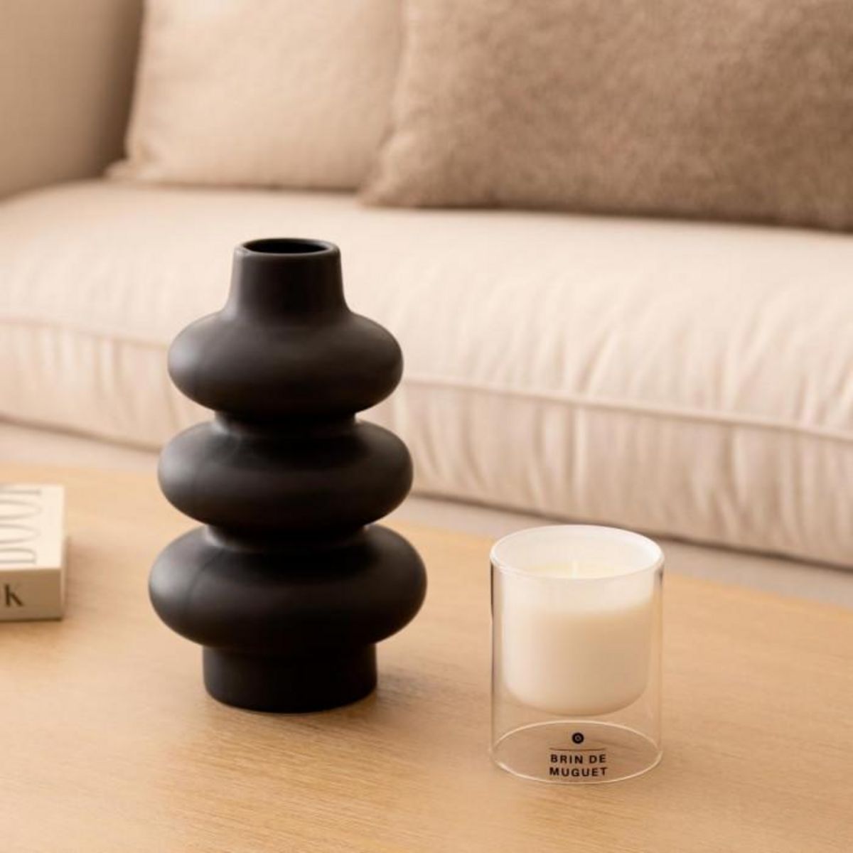 ATMOSPHERA Bougie Parfumée en Verre  Ilan  220g Brin de Muguet