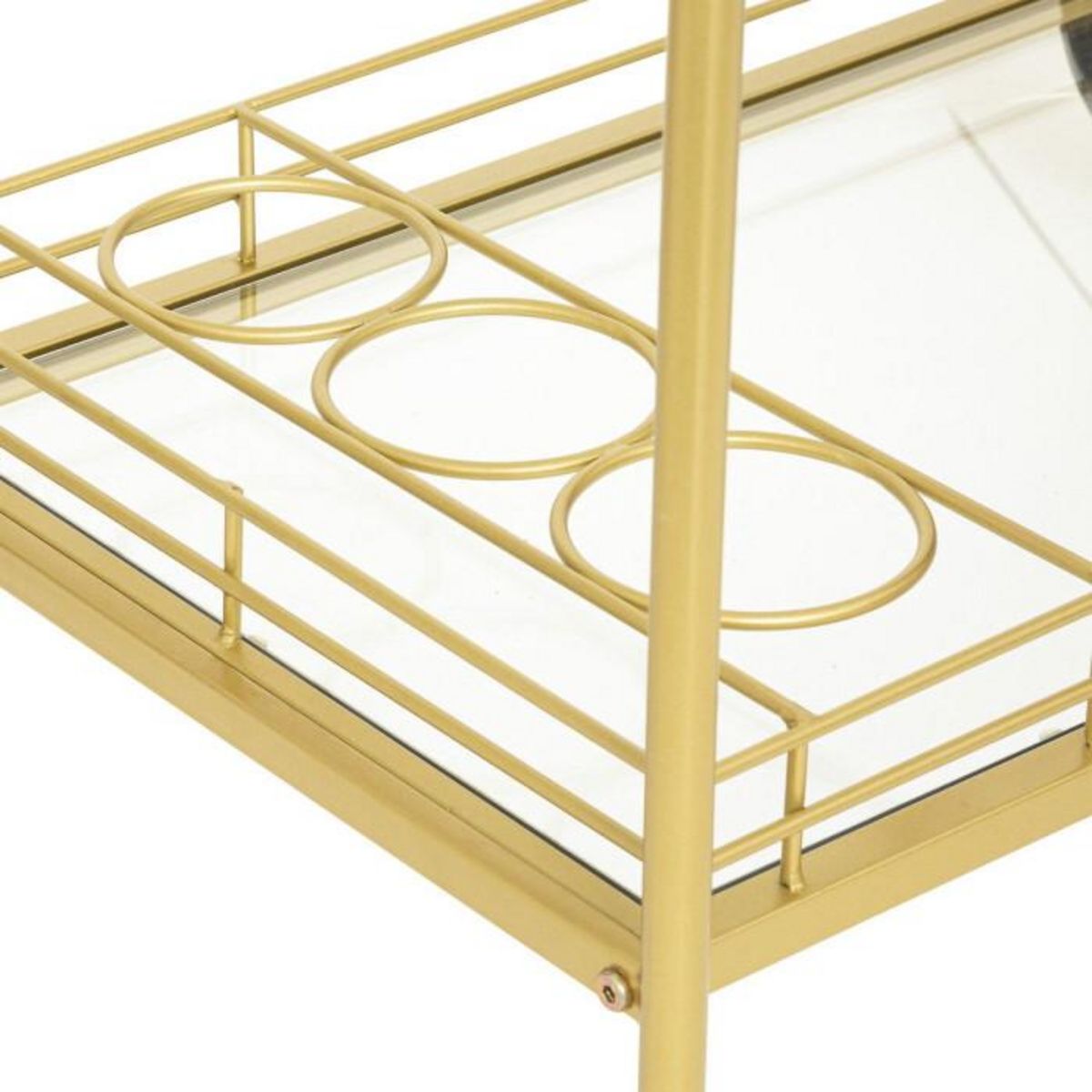 ATMOSPHERA Desserte de Cuisine Design  Antonella  92cm Or