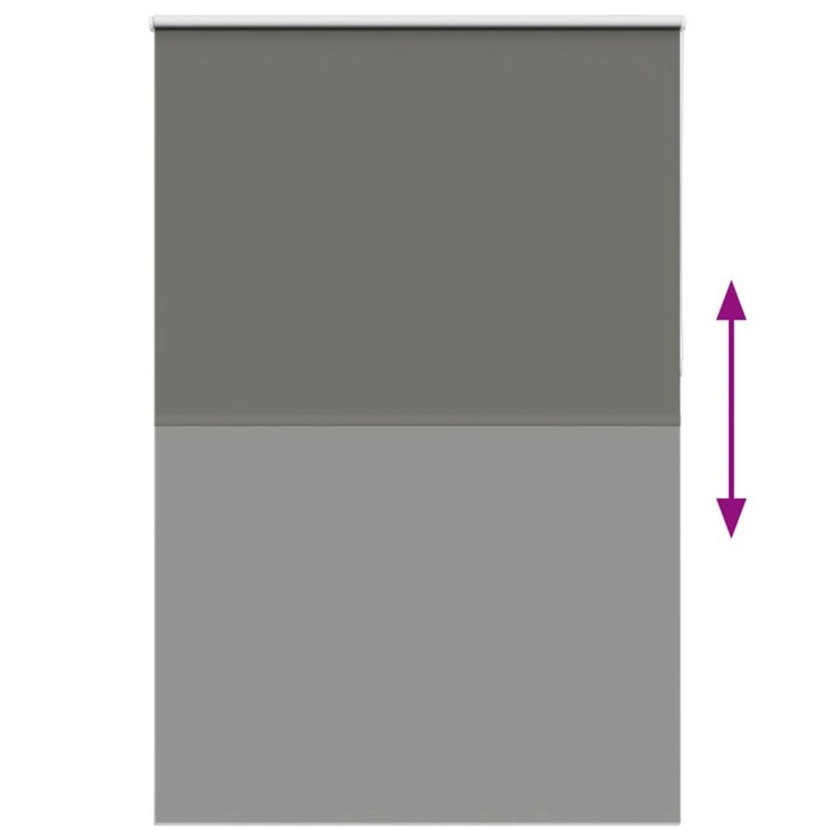 VIDAXL Store enrouleur occultant largeur du tissu 156,6 cm polyester