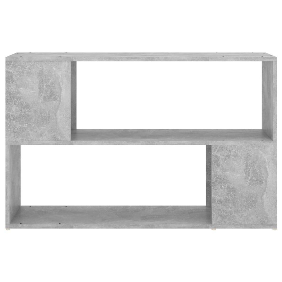VIDAXL Bibliotheque Gris beton 100x24x63 cm Bois d'ingenierie