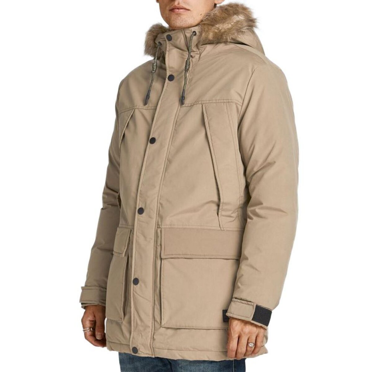 Parka Beige Homme Jack Jones Super pas cher Auchan